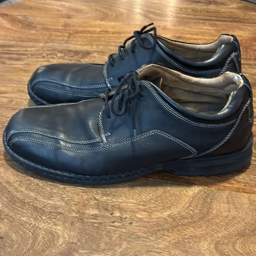 Dockers Pro Style Black Leather Oxford Dress Shoes